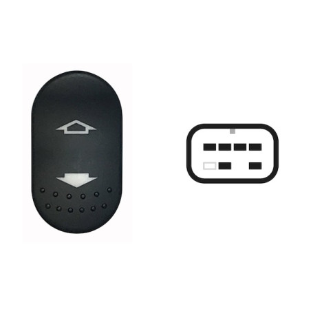 INTERRUTTORE ALZACRISTALLI PORTA ANTERIORE DESTRA 6 PIN 1 INTERRUTTORE FORD FOCUS DNWDFW 19982004