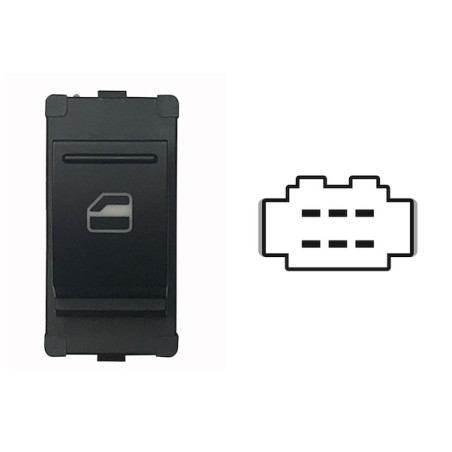 INTERRUTTORE ALZACRISTALLI PORTA ANTERIORE DESTRA 6 PIN 1 INTERRUTTORE SEAT Mii KF1KE1 2012          , SKODA CITIGO NF1 2012201