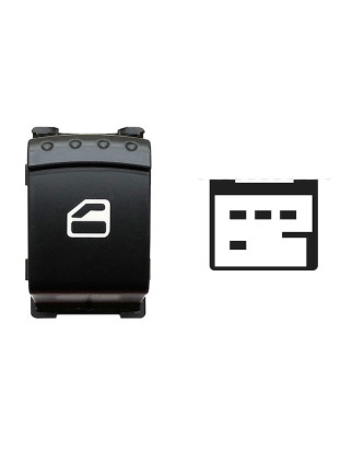 INTERRUTTORE ALZACRISTALLI PORTA ANTERIORE DESTRA PORTA POSTERIORE DESTRASINISTRA 4 PIN NEROBIANCO FORD GALAXY WGR 19952006    