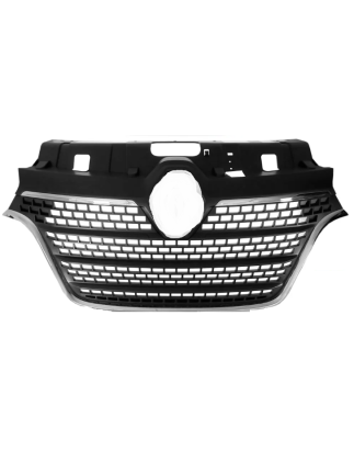 GRIGLIA PARAURTI ANTERIORE CENTRALE NERA-CROMATA CON MODANATURA CON PROFILI NERI RENAULT MASTERMASCOTT III FV 20192024