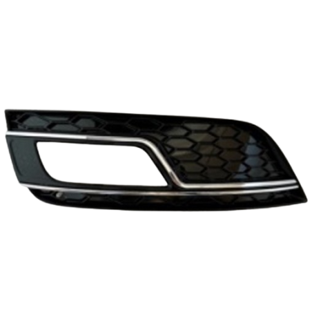 GRIGLIA PARAURTI ANTERIORE SINISTRA NERA LUCIDA CON FENDINEBBIA CON PROFILI CROMATI AUDI A4 8KH8K28K5 20112015