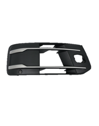 GRIGLIA PARAURTI ANTERIORE DESTRA NERA CON FENDINEBBIA CON PROFILI CROMATI AUDI Q7 4MB4MG4MQ 20152019