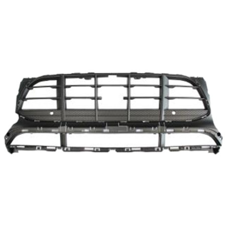 GRIGLIA PARAURTI ANTERIORE CENTRALE NERA CON FORI PARK DISTANCE CONTROL CON FORO TELECAMERA PORSCHE MACAN 95B 20142018 VERS 36 