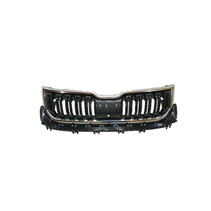 GRIGLIA PARAURTI ANTERIORE NERA CON CORNICE CROMATA CON FORO TELECAMERA SKODA KAROQ NU7ND7 20172021, SKODA KODIAQ I NS6NS7NV7 2