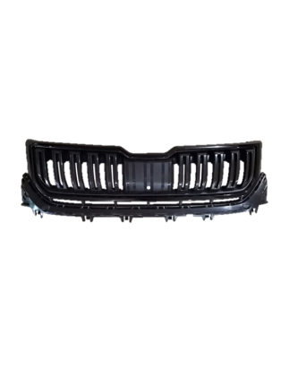 GRIGLIA PARAURTI ANTERIORE NERA CON CORNICE NERA CON FORO TELECAMERA SKODA KAROQ NU7ND7 20172021, SKODA KODIAQ I NS6NS7NV7 2016