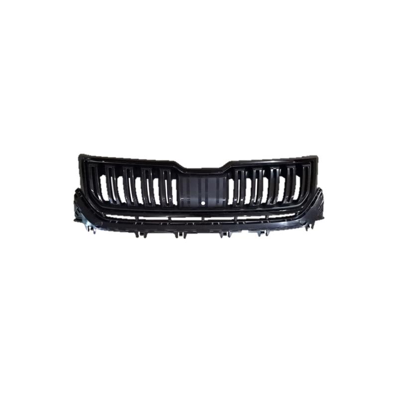 GRIGLIA PARAURTI ANTERIORE NERA CON CORNICE NERA CON FORO TELECAMERA SKODA KAROQ NU7ND7 20172021, SKODA KODIAQ I NS6NS7NV7 2016
