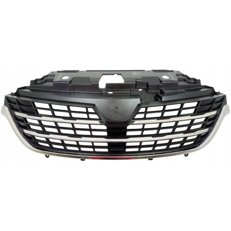 GRIGLIA PARAURTI ANTERIORE CENTRALE NERA CON MODANATURA CROMATA 4PZ RENAULT TRAFIC EG 20142019       VERS2019 , RENAULT TRAFIC 