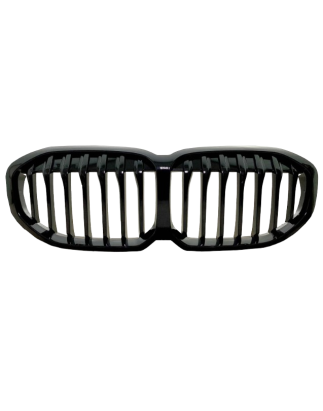 GRIGLIA PARAURTI ANTERIORE NERA LUCIDA LINEA SINGOLA BMW SERIES 1 F40 20192024