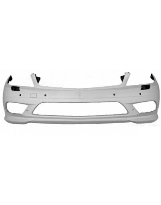 PARAURTI ANTERIORE CON PRIMER CON FORI SENSORI CON LAVAFARI MERCEDES-BENZ C CLASS W204 20112014       VERS AMG