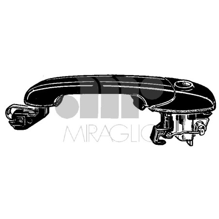 MANIGLIA ESTERNA SENZA CHIAVE ANTERIORE DESTROSINISTRO VOLKSWAGEN POLO 6N2 19992001