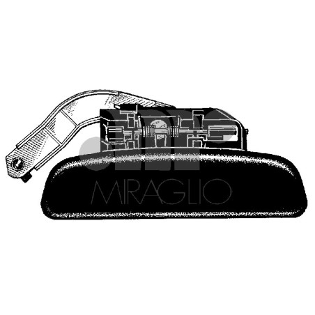 MANIGLIA ESTERNA IN PLASTICA NERO ANTERIORE DESTRO CITROEN SAXO S0S1 19961999      , CITROEN SAXO S0S1 19992004
