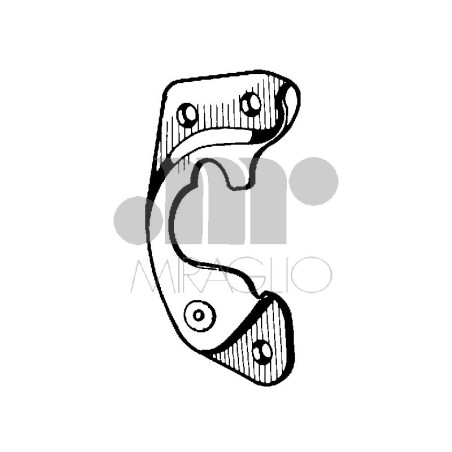 SCONTRO ANTERIORE DESTRO FIAT 500 F  L  R 19651975