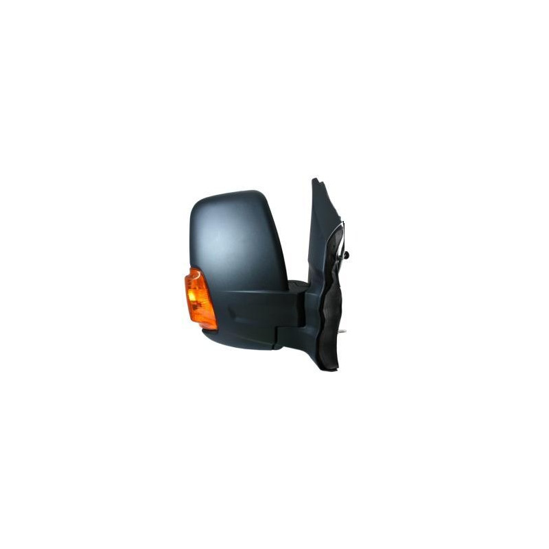 RETROVISORE MANUALE SINISTRO BRACCIO CORTO NERO VETRO CONVESSO CON FANALINO INTEGRATO ARANCIO FORD TRANSIT F3FCDFDDFADFED 20132