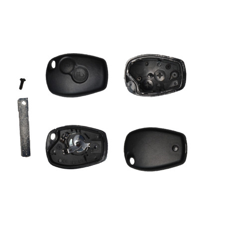GUSCIO CHIAVE NERO 2 TASTI: CON VITE TASTO APERTURA TASTO CHIUSURA LAMA VA2 DACIA SANDERO I BS 20082012      , RENAULT CLIO IIC