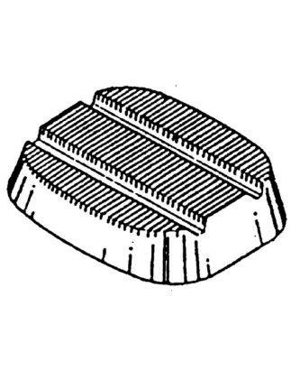 COPRIPEDALE FRENO E FRIZIONE FIAT 500126PANDA I SERIE