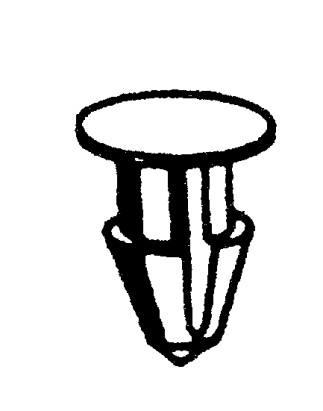 BOTTONE BIANCO PER FISSAGGIO TARGA AL PORTATARGA