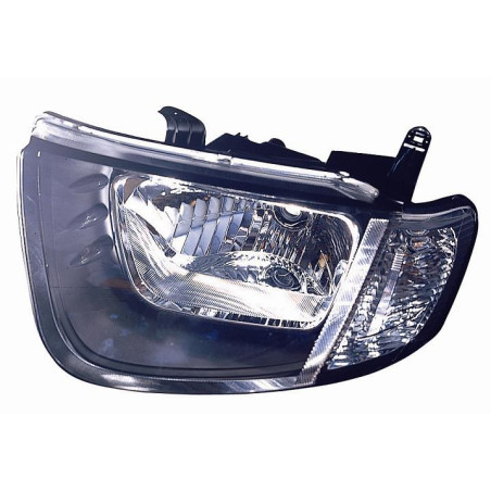 PROIETTORE SINISTRO H4 CON FANALE BIANCO CON PREDISPOSIZIONE REGOLAZIONE ELETTRICA MITSUBISHI PU L200 KATKBT 20062010VERS 2009
