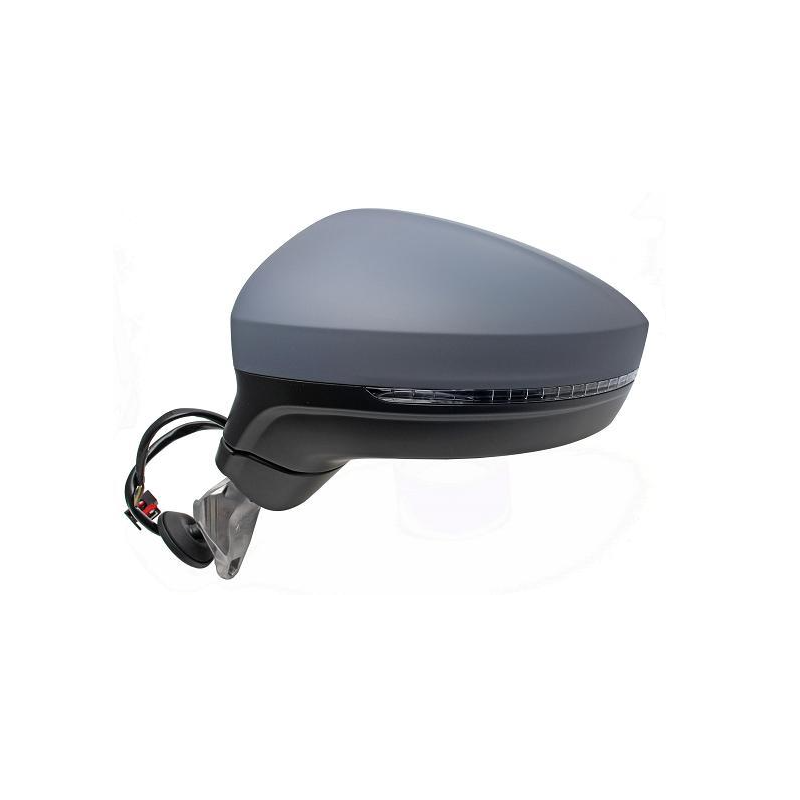 RETROVISORE ELETTRICO DESTRO 15 PIN CON PRIMER TERMICO VETRO CONVESSO RICHIUDIBILE ELETTRICAMENTE CON FANALINO INTEGRATO CON LU