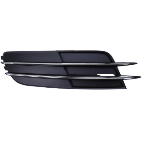 GRIGLIA PARAURTI ANTERIORE DESTRA NERA CON PROFILI CROMATI AUDI A6 4GH4GJ4G24GC4G54GD 20102014