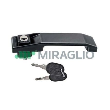 MANIGLIA ESTERNA SENZA FONDELLO NERO ANTERIORE SINISTRO CON CHIAVE FIAT DUCATO I 290 19891994
