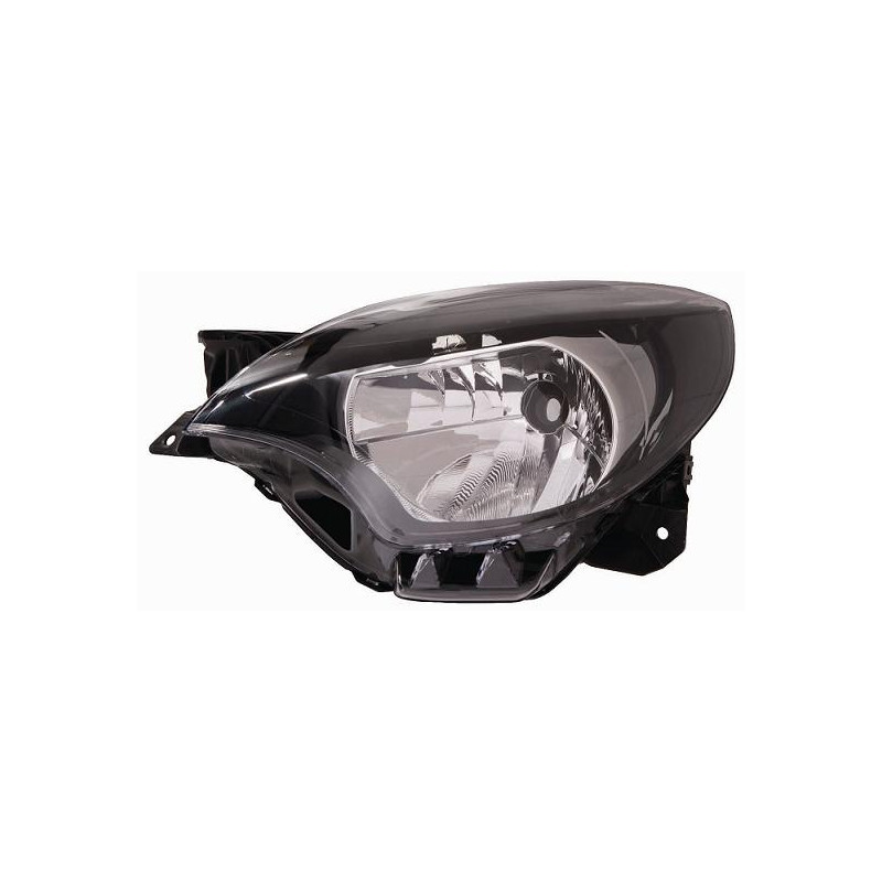 PROIETTORE SINISTRO H4 CON PARABOLA NERA CON PREDISPOSIZIONE REGOLAZIONE ELETTRICA RENAULT TWINGO CN0 20122014