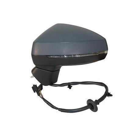 RETROVISORE ELETTRICO DESTRO 14 PIN CON PRIMER TERMICO ASFERICO RICHIUDIBILE ELETTRICAMENTE CON FANALINO INTEGRATO CON MEMORIA 