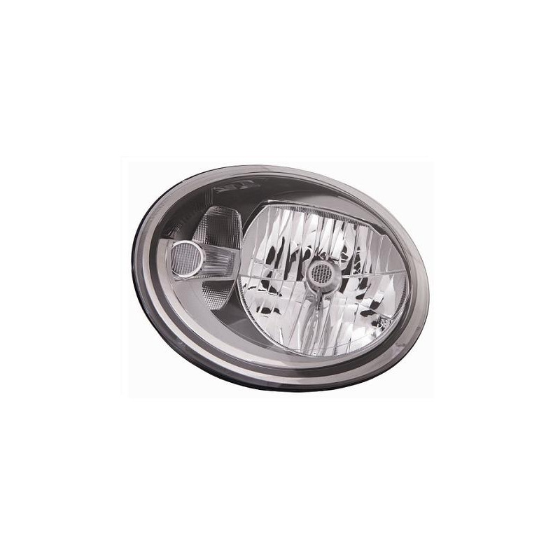 PROIETTORE DESTRO H4 CON PARABOLA NERA CON MOTORE VOLKSWAGEN NEW BEETLE 5C15C2 20112016, VOLKSWAGEN NEW BEETLE 5C15C2 20162019