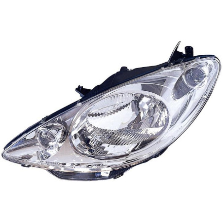 PROIETTORE SINISTRO H4 CON PARABOLA CROMATA PEUGEOT 1007 KM 20052009