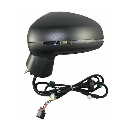 RETROVISORE ELETTRICO DESTRO 6 PIN CON PRIMER TERMICO VETRO CONVESSO CON FANALINO INTEGRATO AUDI A1 8X18XK8XA8XF 20102014