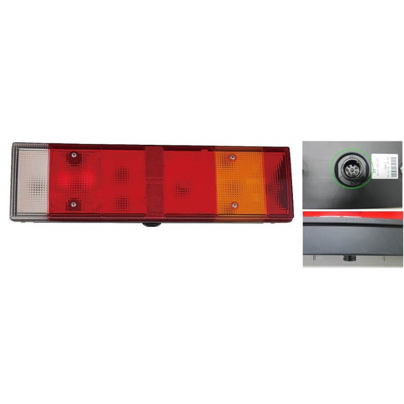 FANALE POSTERIORE DESTRO CON PORTALAMPADA IVECO STRALIS 20032019VERS 2016