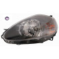PROIETTORE SINISTRO H4 7 PIN CON PARABOLA GRIGIA SCURA CON MOTORE FIAT GRANDE PUNTO 199 20052012VERS 2008