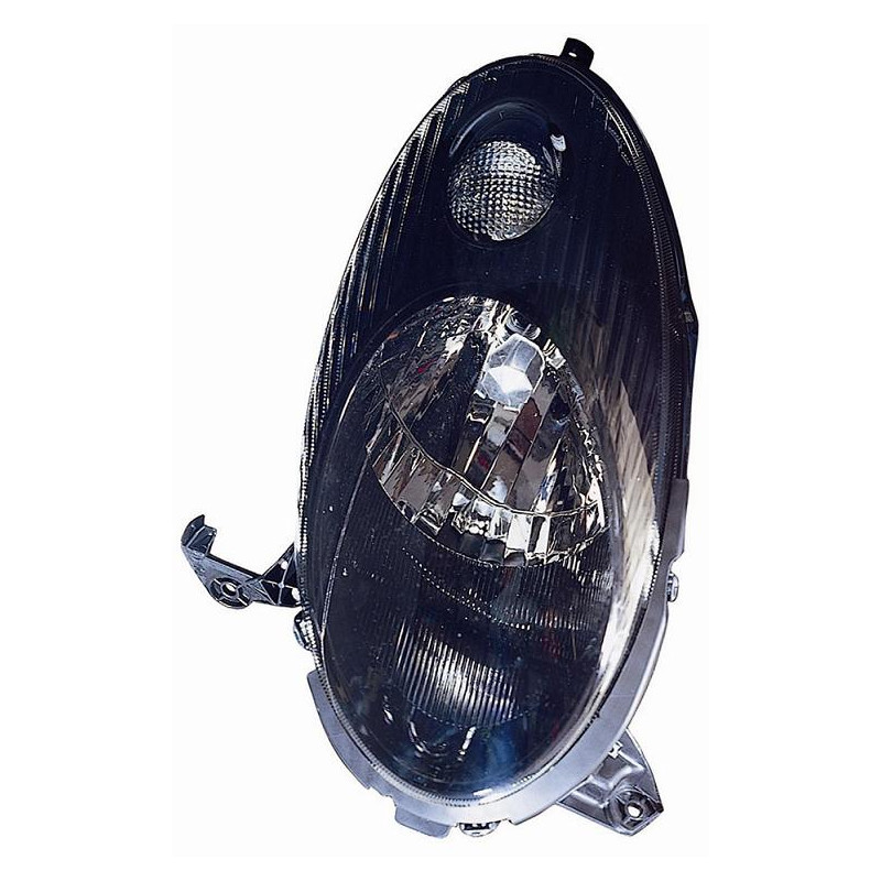 PROIETTORE SINISTRO H4 CON PARABOLA NERA CON PREDISPOSIZIONE REGOLAZIONE ELETTRICA NISSAN MICRA K12 20022010