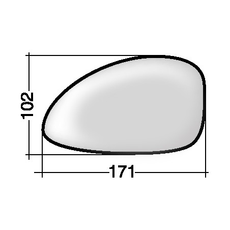 VETRO CON PIASTRA SINISTRO ASFERICO TERMICO CITROEN C4 LCLA 20042011