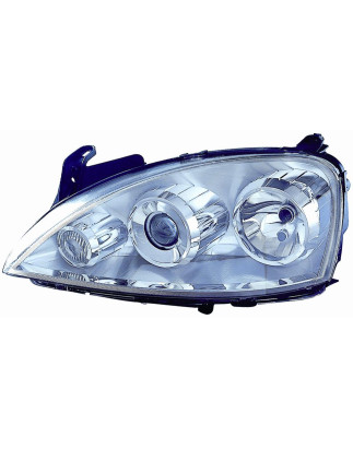 PROIETTORE DESTRO 2H7 CON LENTICOLARE CON PREDISPOSIZIONE REGOLAZIONE ELETTRICA OPEL CORSA C X01 20002006 VERS 2004