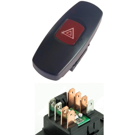 INTERRUTTORE DI ALLARME 8 PIN FIAT BRAVA 182 19952003      , FIAT BRAVO 182 19952002      , FIAT MAREA 185 19962007