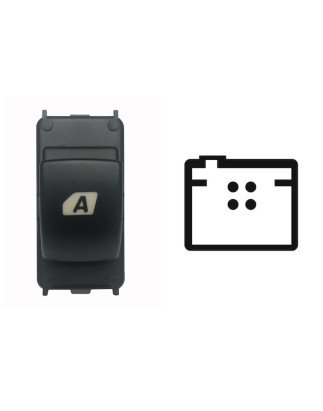 INTERRUTTORE ALZACRISTALLI PORTA ANTERIORE DESTRASINISTRA 4 PIN 1 INTERRUTTORE CITROEN BERLINGO B9 20082015      , CITROEN C4 L