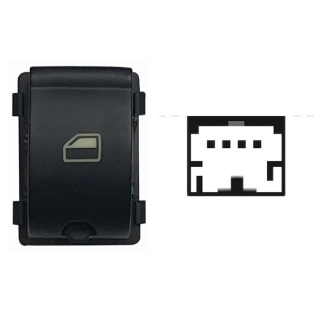 INTERRUTTORE ALZACRISTALLI PORTA ANTERIORE DESTRA PORTA POSTERIORE DESTRASINISTRA 4 PIN 1 INTERRUTTORE AUDI A4 8E28E5 20002004 