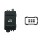 INTERRUTTORE ALZACRISTALLI PORTA ANTERIORE DESTRA 6 PIN 1 INTERRUTTORE CON CONNETTORE GRIGIOBIANCO COMFORT RENAULT LAGUNA KG0KG