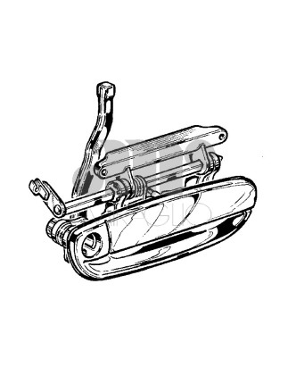 MANIGLIA ESTERNA ANTERIORE DESTRO ALFA ROMEO 166 936 19982007