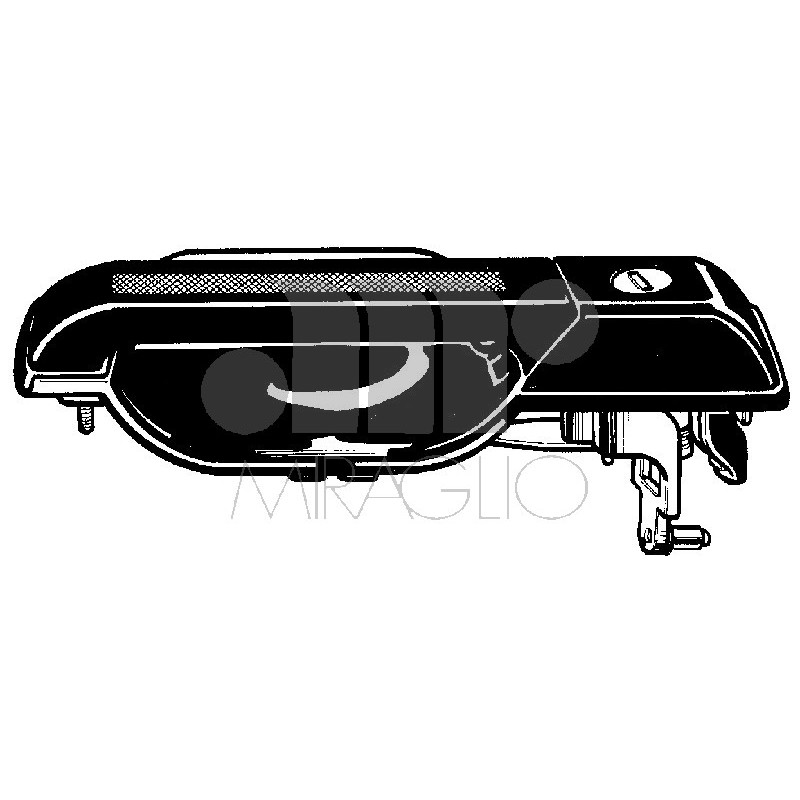 MANIGLIA ESTERNA NUDA ANTERIORE DESTRO CON CHIAVE FIAT CROMA 154 19861996