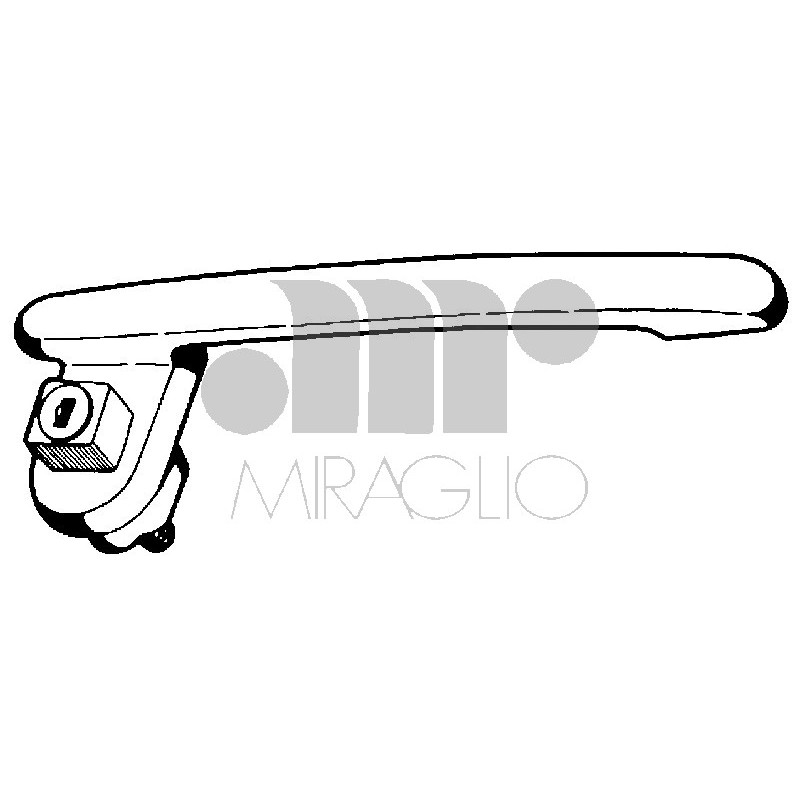 MANIGLIA ESTERNA IN ZAMA CROMATO ANTERIORE DESTRO CON CHIAVE IVECO GAMMA Z - TURBO Z 5091 19771991