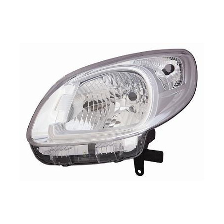 PROIETTORE SINISTRO H4 CON PARABOLA CROMATA CON PREDISPOSIZIONE REGOLAZIONE ELETTRICA NISSAN NV 250 X61 2019, RENAULT KANGOO KW