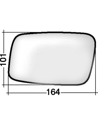 VETRO CON PIASTRA DESTRO TERMICO VOLVO 850 854855 19921994      , VOLVO S40 644 20002004      , VOLVO S40 644 19952000      , V