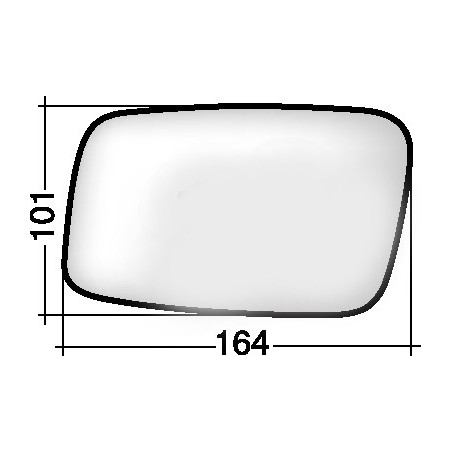 VETRO CON PIASTRA DESTRO TERMICO VOLVO 850 854855 19921994, VOLVO S40V40 644645 20002004, VOLVO S40V40 644645 19952000, VOLVO S