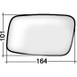 VETRO CON PIASTRA DESTRO TERMICO VOLVO 850 854855 19921994, VOLVO S40V40 644645 20002004, VOLVO S40V40 644645 19952000, VOLVO S