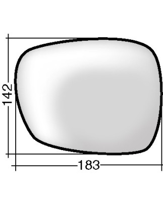 VETRO CON PIASTRA SINISTRO ASFERICO TERMICO BMW X1 E84 20092013, BMW X3 F25 20112014, BMW X3 F25 20142017