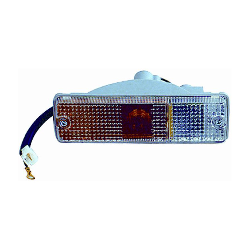 FANALE ANTERIORE SINISTRO CON PORTALAMPADA ARANCIOBIANCO MODELLO PARAURTI SUZUKI ALTO-MARUTI EC 19852000