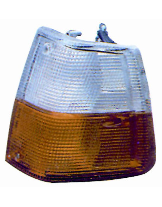 FANALE ANTERIORE DESTRO CON PORTALAMPADA ARANCIOBIANCO VOLVO 240260 P242P244P262P264P262 19811985