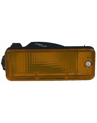 FANALE ANTERIORE DESTRO CON PORTALAMPADA ARANCIO MODELLO PARAURTI PIAGGIO PORTER 19972009