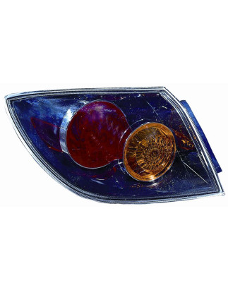 FANALE POSTERIORE DESTRO SENZA PORTALAMPADA 5 PORTE CRYSTAL ESTERNO MAZDA 3 SDN-HB BK 20042008 VERS 2006